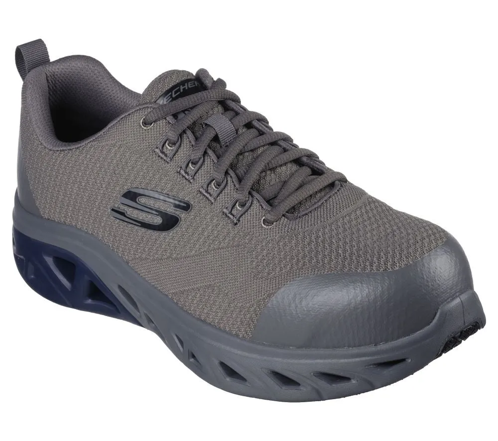 'Skechers' Men's Glide Step-Taysin EH Alloy Toe - Charcoal