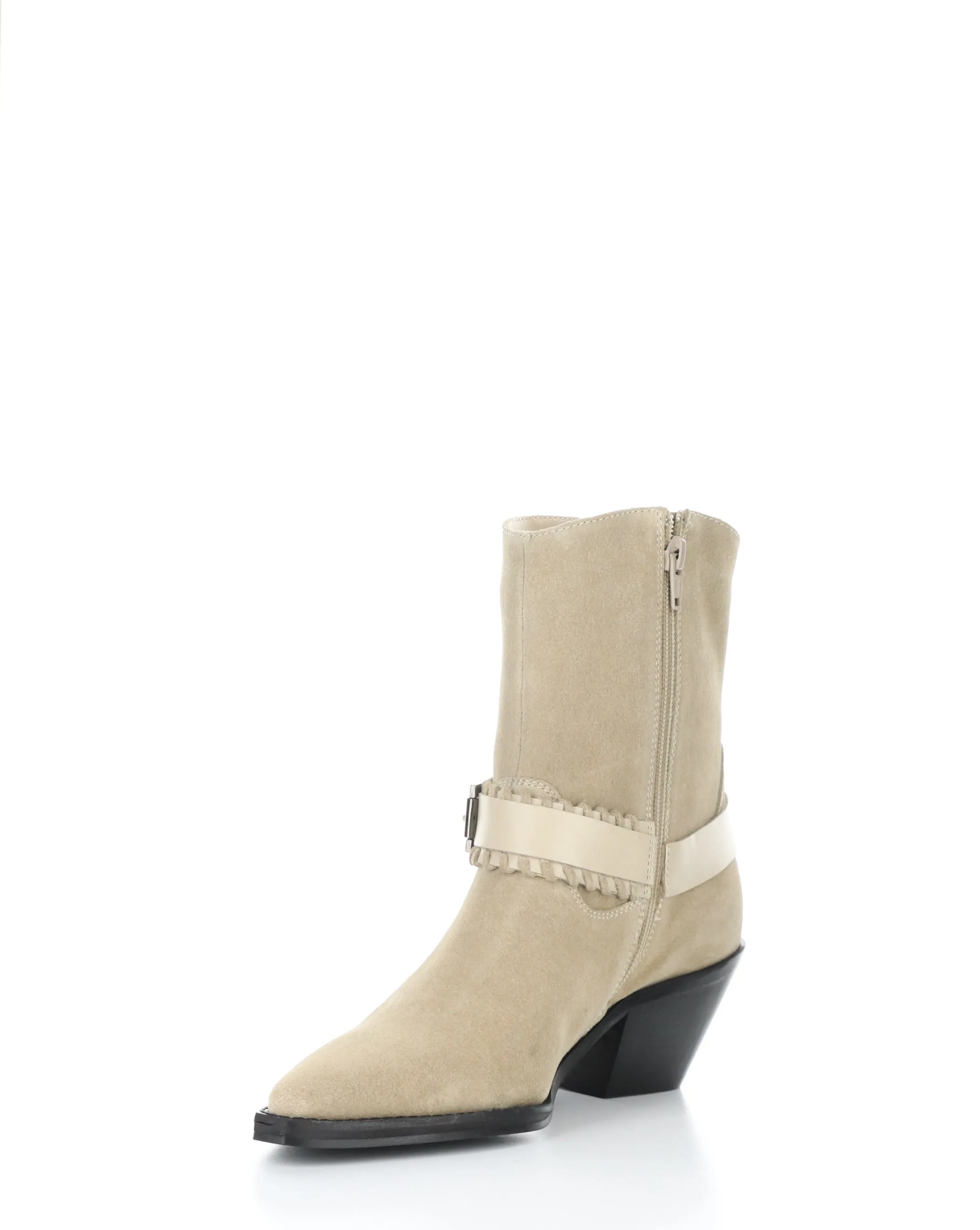 TARTAN BEIGE Pointed Toe Boots