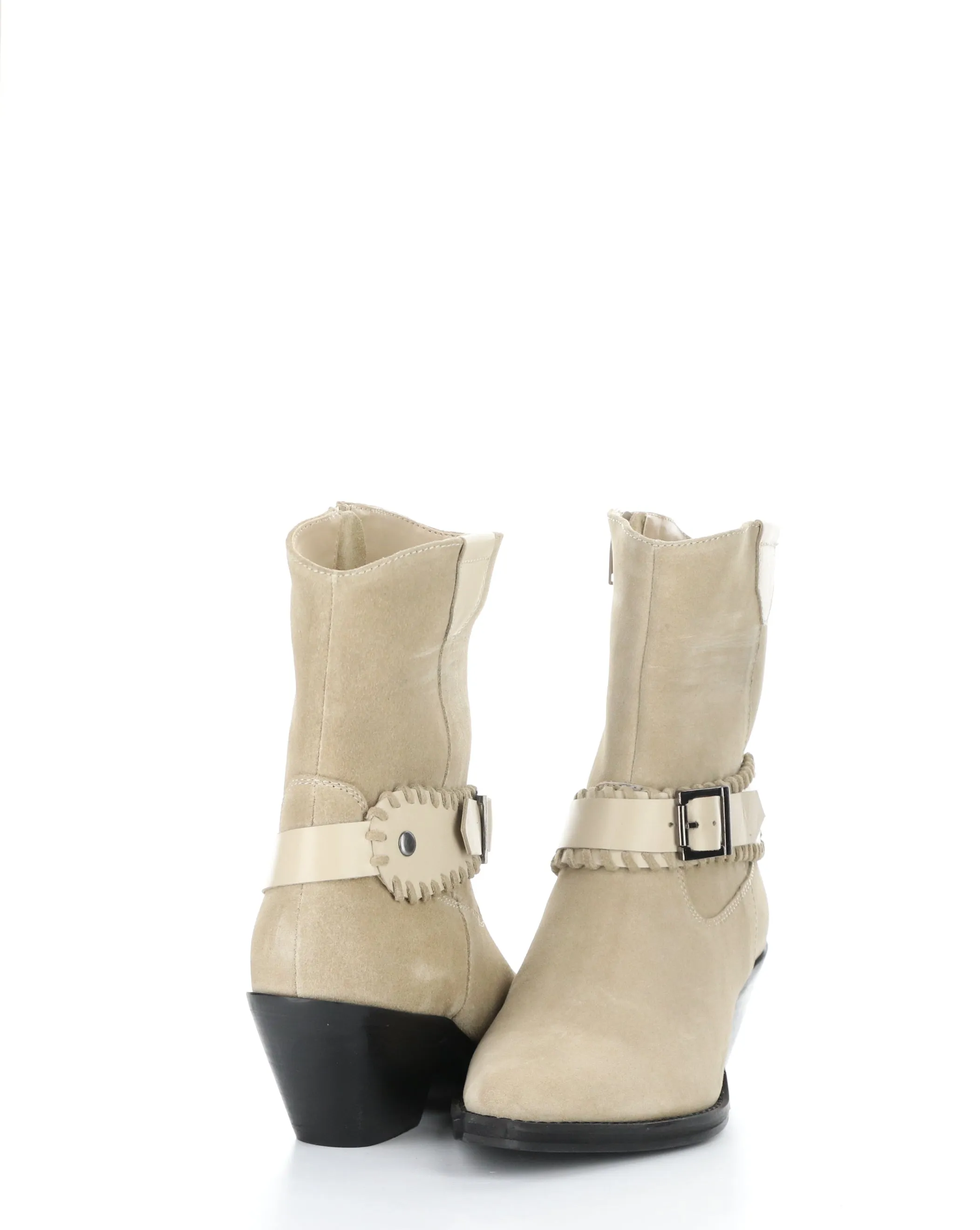 TARTAN BEIGE Pointed Toe Boots