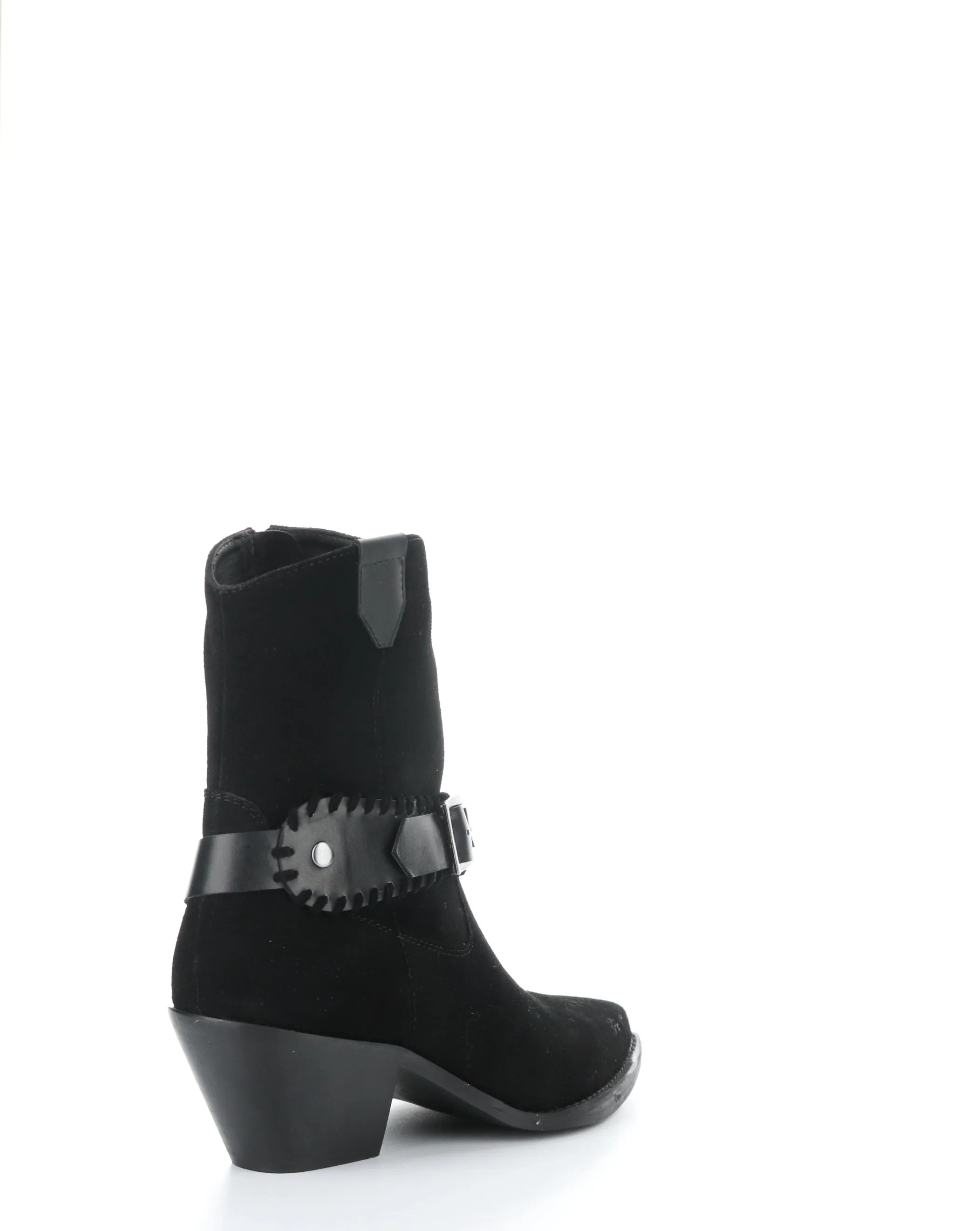 TARTAN BLACK Pointed Toe Boots