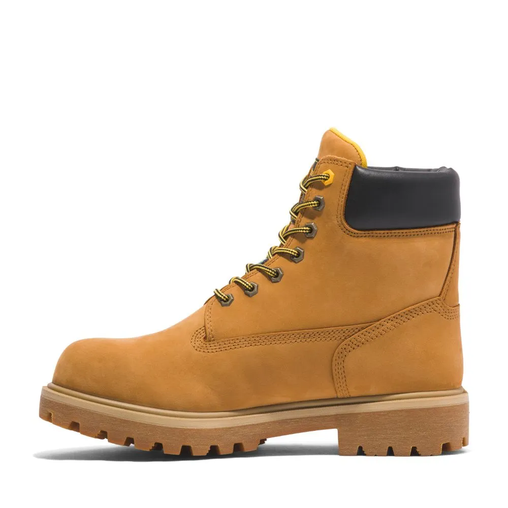 Timberland PRO Direct Attach Waterproof Unisex 6" Composite Toe Safety Boot with Vibram TB0A5QJ2231 - Wheat