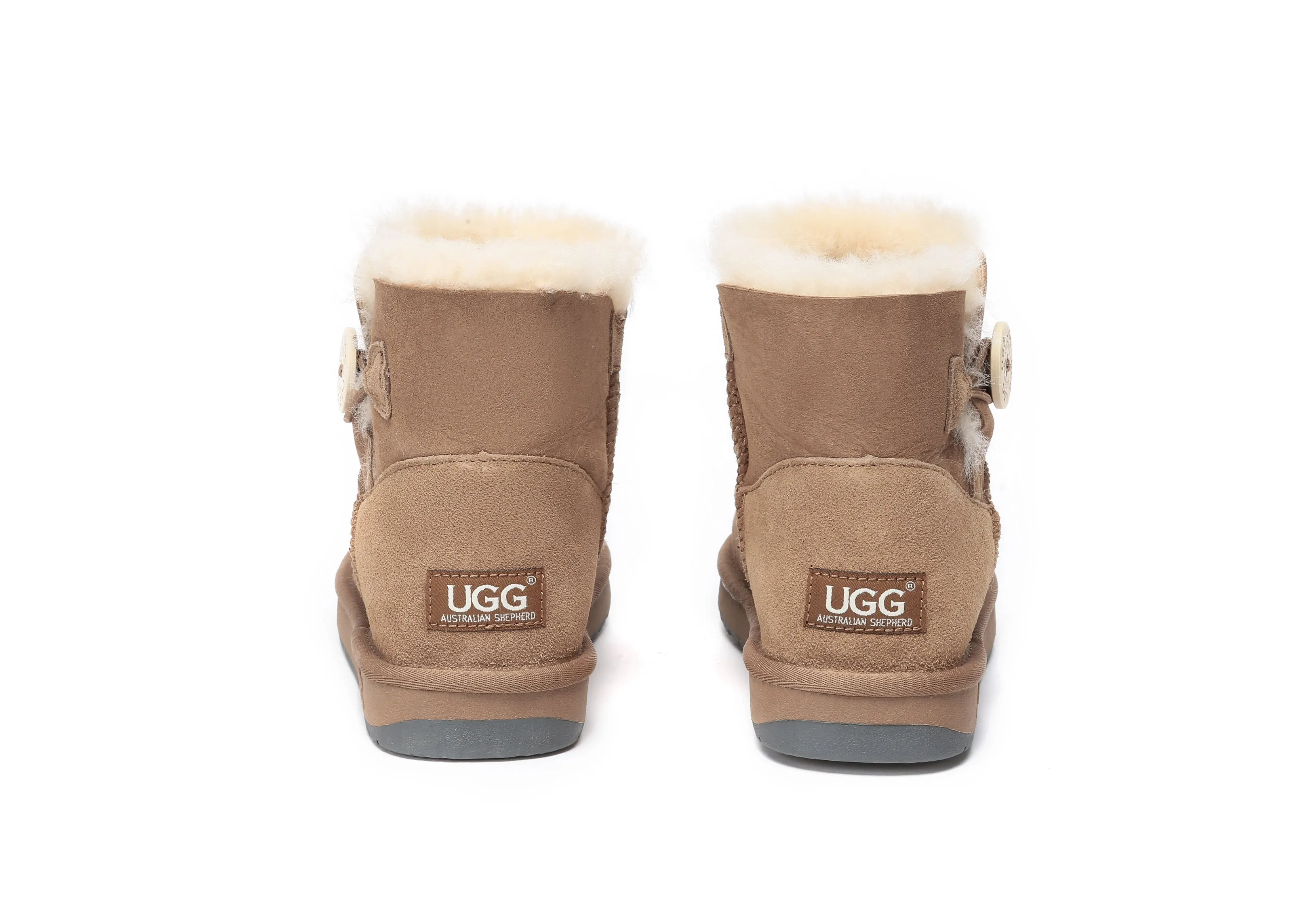 UGG Australian Shepherd Australia Premium Double Face Sheepskin Water Resistant Mini Button Boots