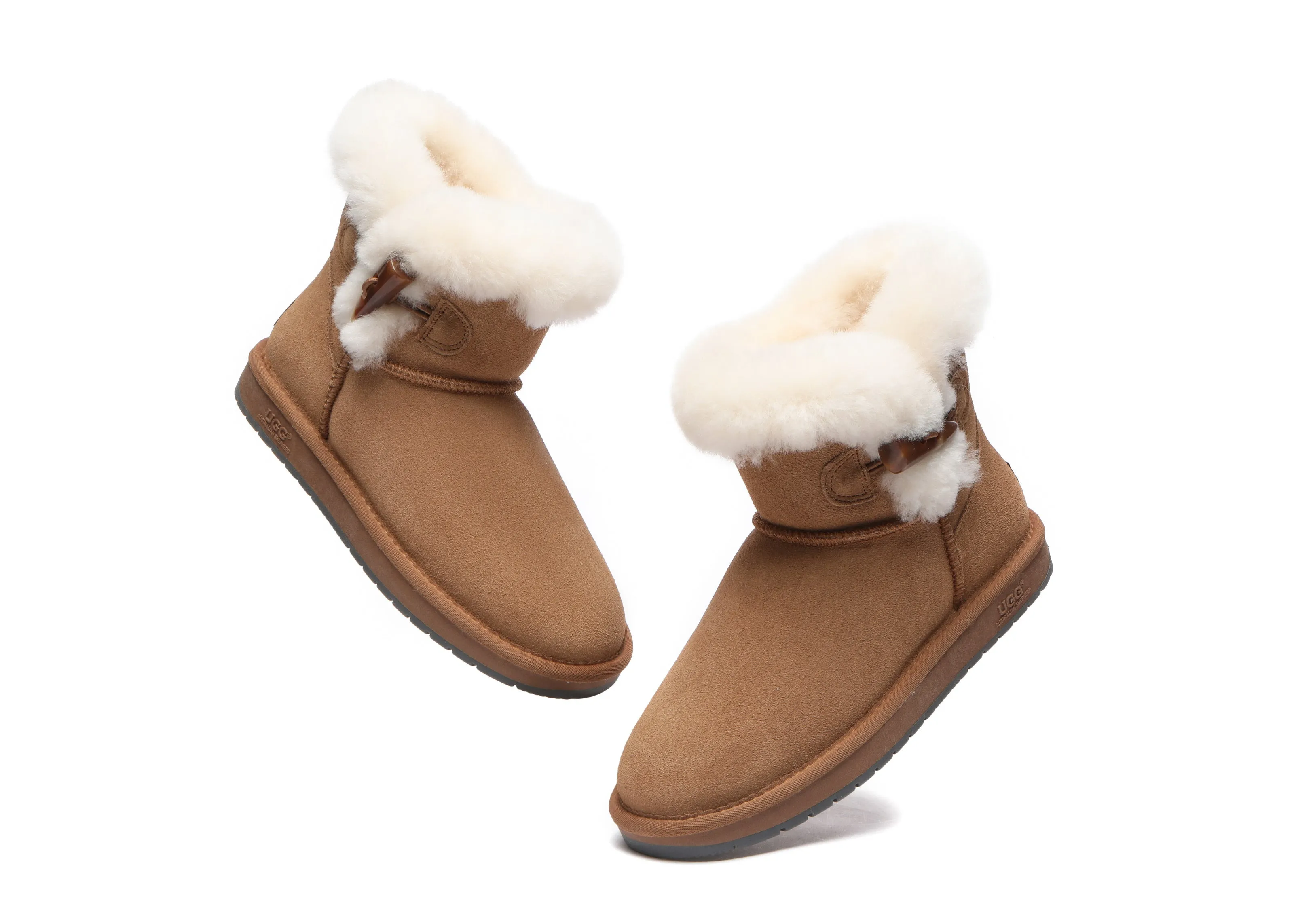 UGG Australian Shepherd Tiara Fluffy Top Women Mini Ugg Boots