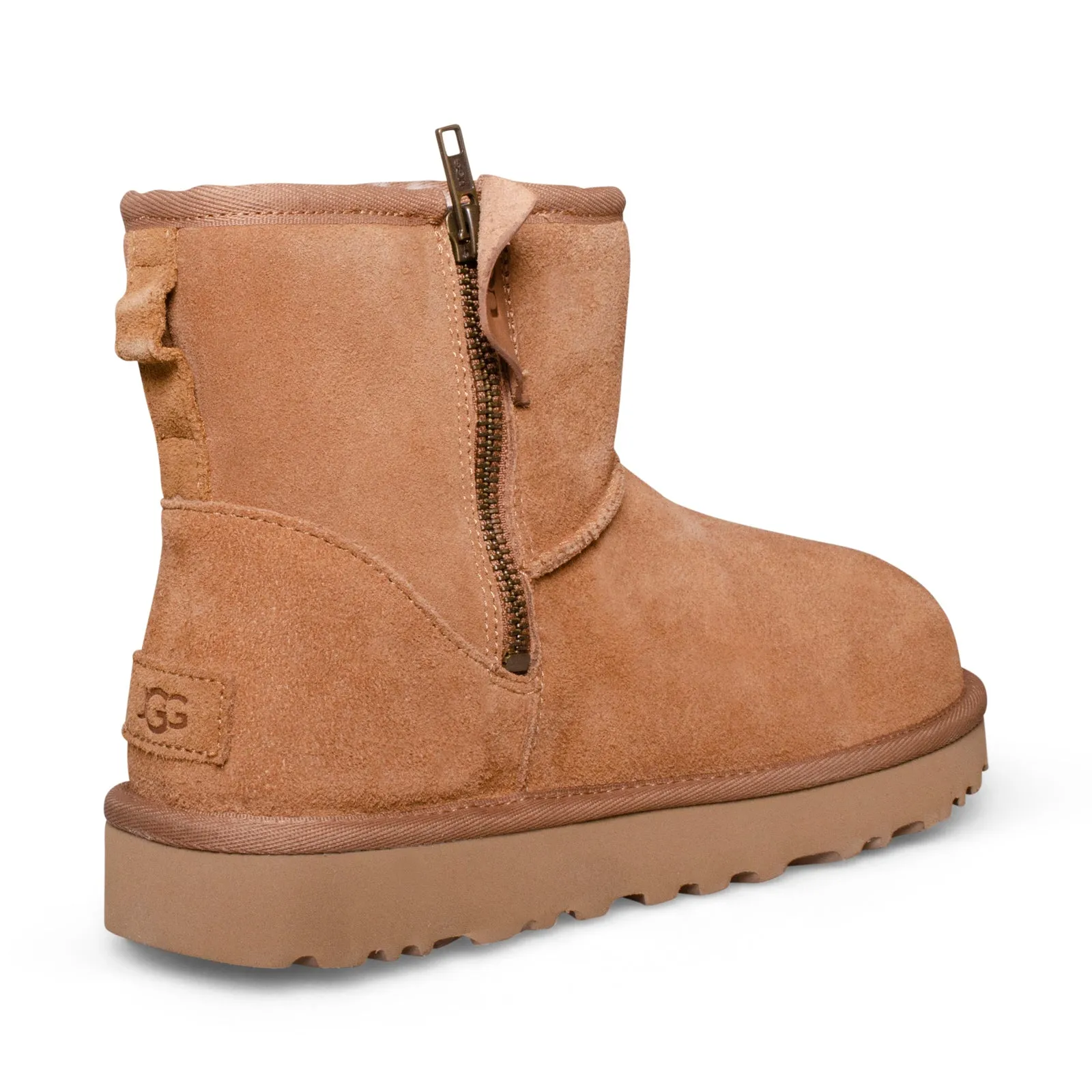 UGG Classic Mini Bailey Zip Chestnut Boots - Women's