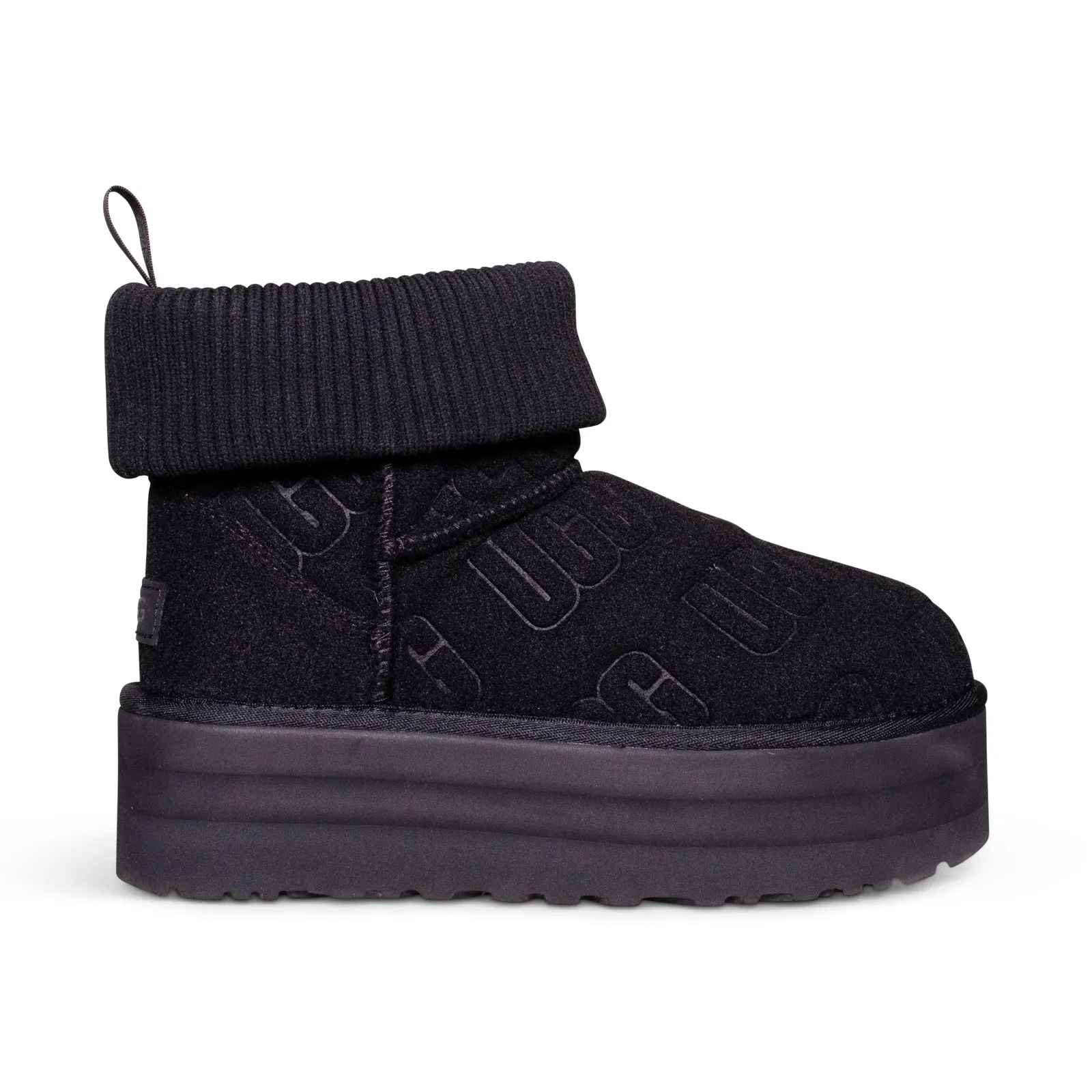 Sure! Here’s an optimized title for the product:

Womens UGG Classic Mini Platform Felted Black Boots – Stylish, Comfortable, and Versatile Footwear