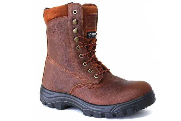 'Work Zone' Men's 8" 200GR EH WP Soft Toe - Brown